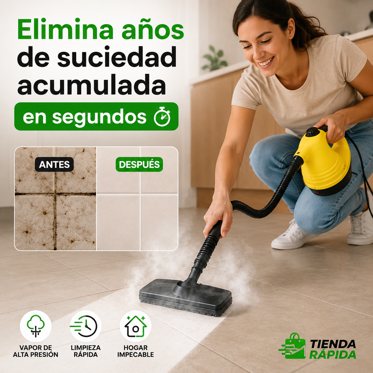 Vaporizador ProClean™ 10 en 1 | Limpieza Profunda con Vapor