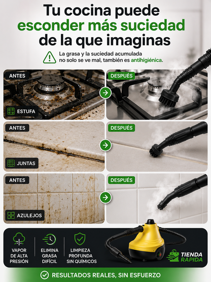 VaporClean Pro™ - Limpieza profunda del hogar con menos esfuerzo