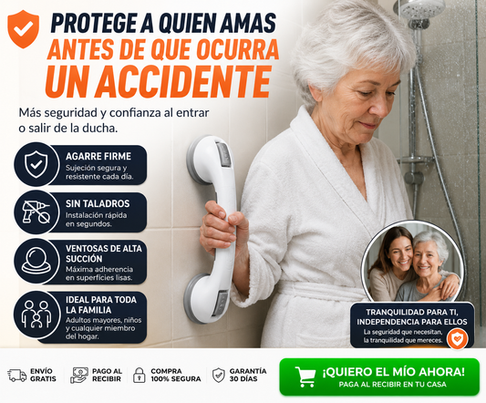 SafeGrip™ | Manilla de Seguridad para Baño